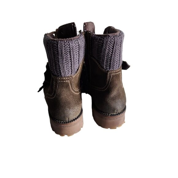 Bos & Co Corral Shoes Women's 38 7.5 Brown Waterproof Suede Boots Lace Up - Picture 3 of 10